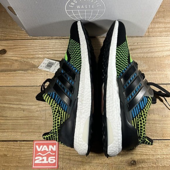 NEW Adidas Men\'s UltraBoost 5.0 DNA Black Green Running Shoes GX4103 main image 7